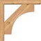 Ekena Millwork Westlake Block Smooth Bracket w/ Offset Brace, Western Red Cedar, 3 1/2"W x 16"D x 16"H BKT0402X16X16WTL05SWR - alternate 4